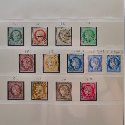 Collection timbres de France 1849-1940 neufs et oblitérés en album Lindner