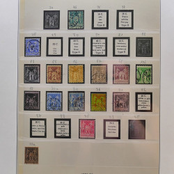 Collection timbres de France 1849-1940 neufs et oblitérés en album Lindner