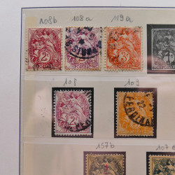 Collection timbres de France 1849-1940 neufs et oblitérés en album Lindner