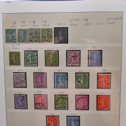 Collection timbres de France 1849-1940 neufs et oblitérés en album Lindner