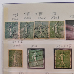 Collection timbres de France 1849-1940 neufs et oblitérés en album Lindner