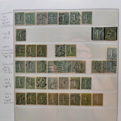 Collection timbres de France 1849-1940 neufs et oblitérés en album Lindner