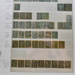 Collection timbres de France 1849-1940 neufs et oblitérés en album Lindner