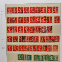 Collection timbres de France 1849-1940 neufs et oblitérés en album Lindner