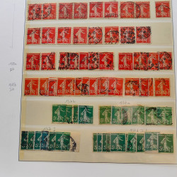 Collection timbres de France 1849-1940 neufs et oblitérés en album Lindner
