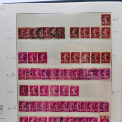 Collection timbres de France 1849-1940 neufs et oblitérés en album Lindner