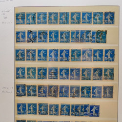 Collection timbres de France 1849-1940 neufs et oblitérés en album Lindner