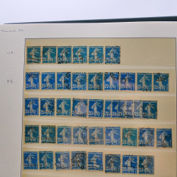 Collection timbres de France 1849-1940 neufs et oblitérés en album Lindner