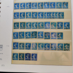 Collection timbres de France 1849-1940 neufs et oblitérés en album Lindner