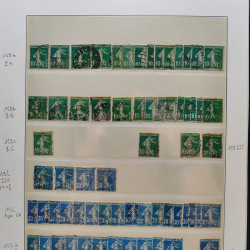 Collection timbres de France 1849-1940 neufs et oblitérés en album Lindner