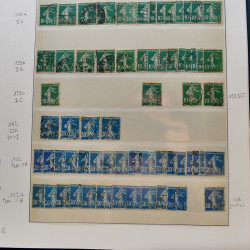 Collection timbres de France 1849-1940 neufs et oblitérés en album Lindner