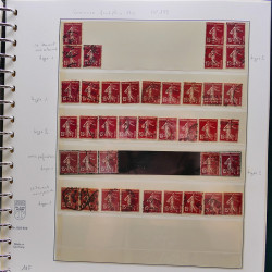 Collection timbres de France 1849-1940 neufs et oblitérés en album Lindner