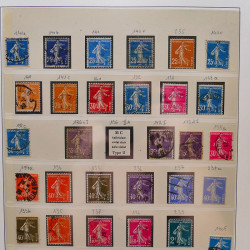 Collection timbres de France 1849-1940 neufs et oblitérés en album Lindner