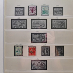 Collection timbres de France 1849-1940 neufs et oblitérés en album Lindner