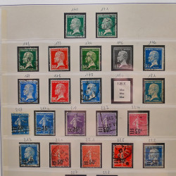 Collection timbres de France 1849-1940 neufs et oblitérés en album Lindner
