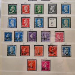 Collection timbres de France 1849-1940 neufs et oblitérés en album Lindner