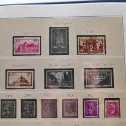 Collection timbres de France 1849-1940 neufs et oblitérés en album Lindner