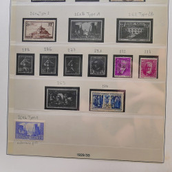 Collection timbres de France 1849-1940 neufs et oblitérés en album Lindner