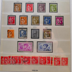 Collection timbres de France 1849-1940 neufs et oblitérés en album Lindner