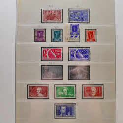Collection timbres de France 1849-1940 neufs et oblitérés en album Lindner