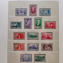 Collection timbres de France 1849-1940 neufs et oblitérés en album Lindner