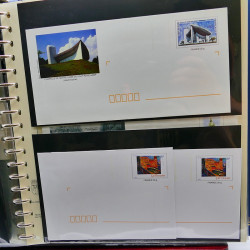 Collection entiers postaux de France 2004-2005 en album Lindner.