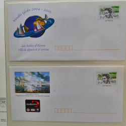 Collection entiers postaux de France 2004-2005 en album Lindner.