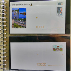 Collection entiers postaux de France 2004-2005 en album Lindner.
