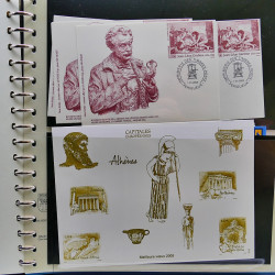 Collection entiers postaux de France 2004-2005 en album Lindner.