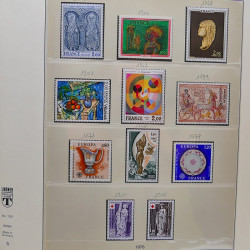 Collection timbres de France 1974-1982 neufs** et oblitérés complet en album Lindner.