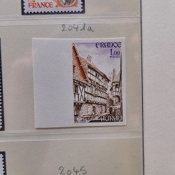 Collection timbres de France 1974-1982 neufs** et oblitérés complet en album Lindner.