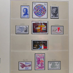 Collection timbres de France 1974-1982 neufs** et oblitérés complet en album Lindner.