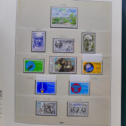 Collection timbres de France 1974-1982 neufs** et oblitérés complet en album Lindner.