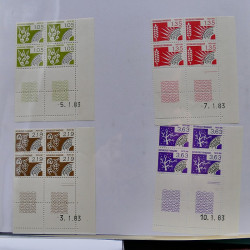 Collection timbres de France 1983-1988 neufs** complet en album Lindner.