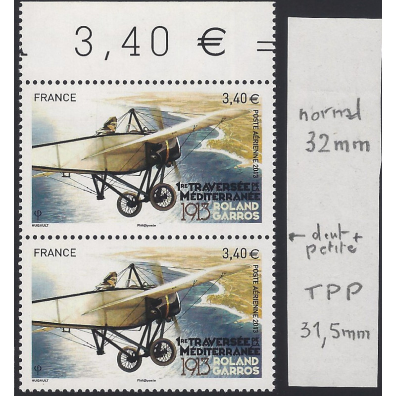 Timbre poste aérienne N°77b Morane Saunier H paire neuf**.