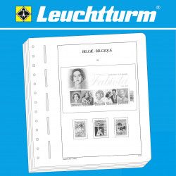 Feuilles préimprimées Leuchtturm SF Belgique 2025.