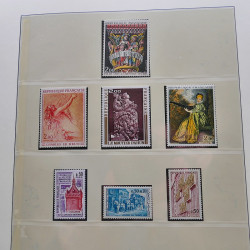Collection timbres de France 1965-1974 neufs** en album Lindner.