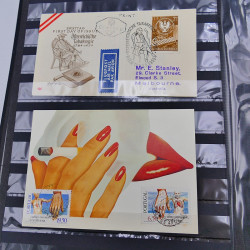 Collection timbres et divers thématique Lutte contre le tabagisme.