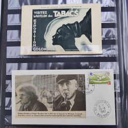 Collection timbres et divers thématique Lutte contre le tabagisme.