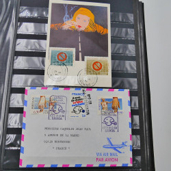 Collection timbres et divers thématique Lutte contre le tabagisme.