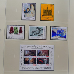 Collection timbres de France 1994-2000 neufs** complet en album Safe.