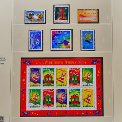 Collection timbres de France 1994-2000 neufs** complet en album Safe.