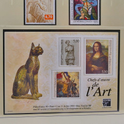 Collection timbres de France 1994-2000 neufs** complet en album Safe.
