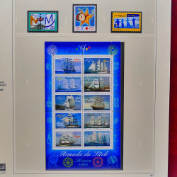 Collection timbres de France 1994-2000 neufs** complet en album Safe.