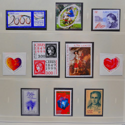 Collection timbres de France 1994-2000 neufs** complet en album Safe.