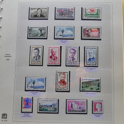 Collection timbres de France 1960-1969 neuf** complet en album Safe.