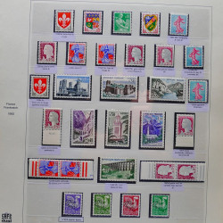Collection timbres de France 1960-1969 neuf** complet en album Safe.