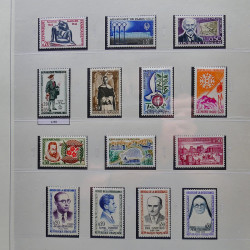 Collection timbres de France 1960-1969 neuf** complet en album Safe.