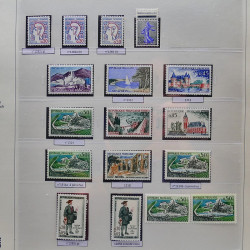 Collection timbres de France 1960-1969 neuf** complet en album Safe.