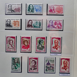 Collection timbres de France 1960-1969 neuf** complet en album Safe.